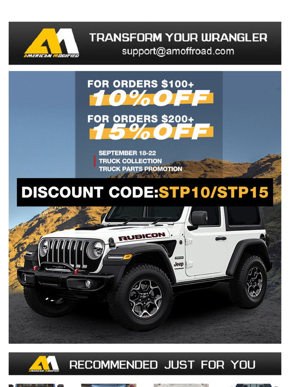 AM Off-Road: Get More For Less: Shop Our Promotional Selection | Milled