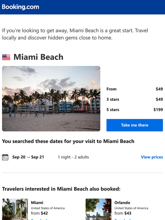 A stay in Miami Beach from $49 – now that's a good price!