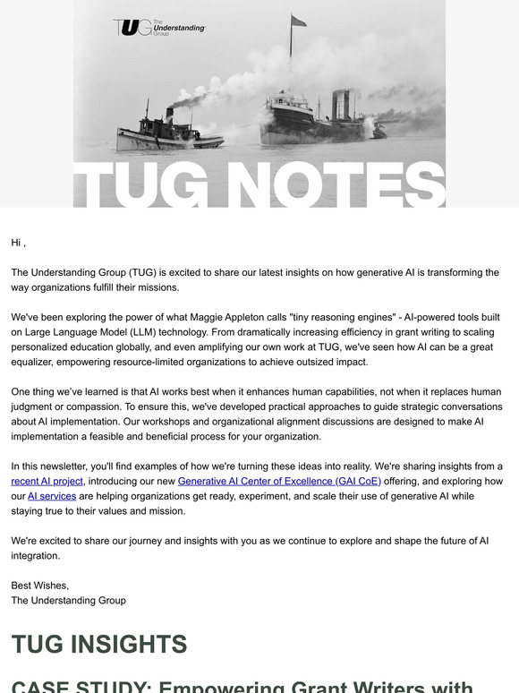 September TUG Notes - "Built to Last" Artificial Intelligence