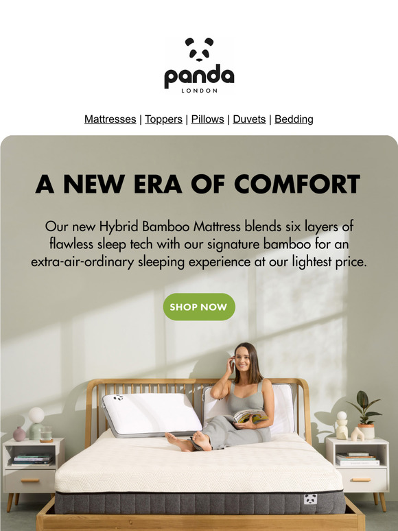 Meet our NEW Hybrid Bamboo Mattress 🐼