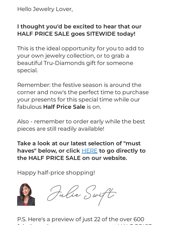 Huge SITEWIDE Half Price Sale starts TODAY! 🏷️