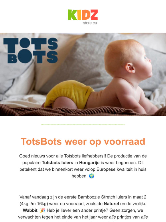 🎉 TotsBots weer op voorraad!! 🎉