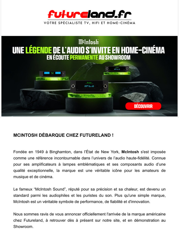 La légende McIntosh débarque chez Futureland 🤩