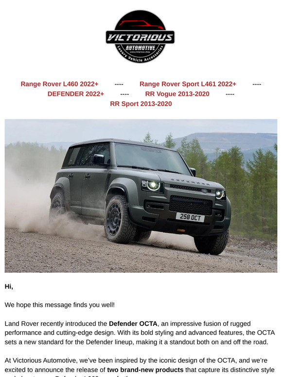 Exciting News! Meet Our Latest Defender Accessories Inspired by the OCTA