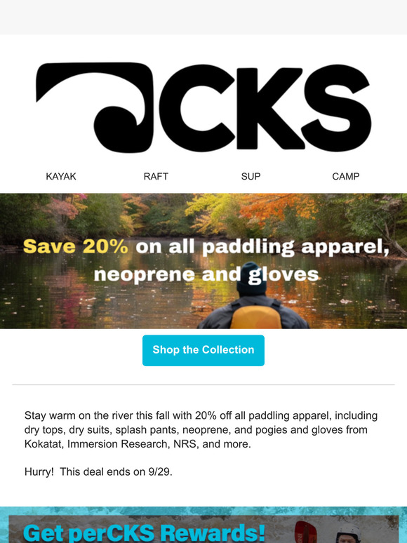 Don't Miss Out on Fall Paddling Gear Savings! 🛶