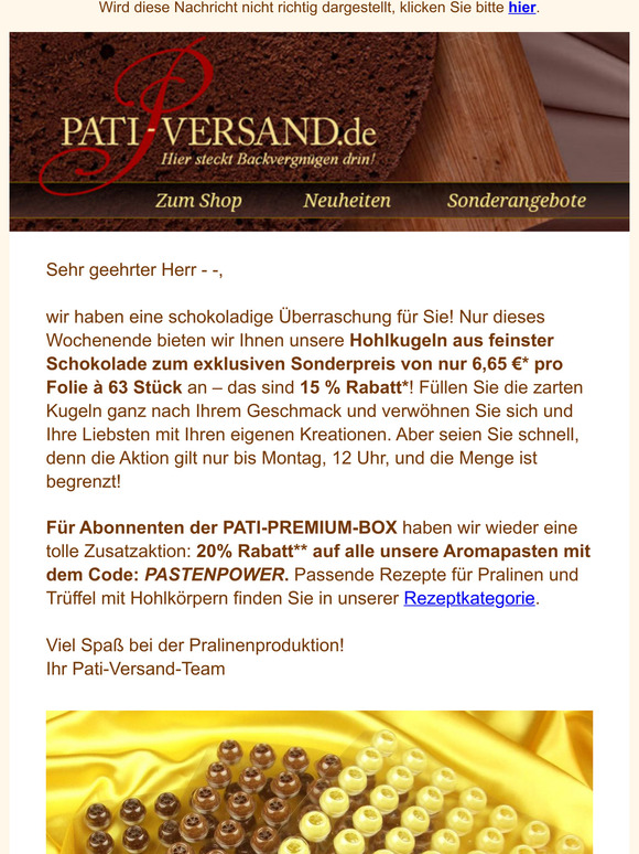 63 Pralinen-Hohlkugeln für nur 6,65 Euro - Schnell zugreifen! 🤎