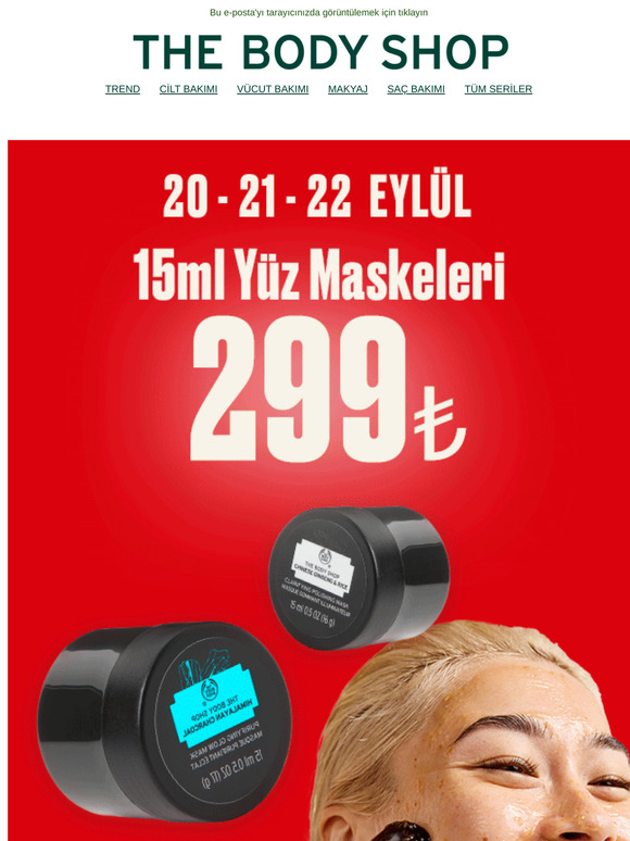 😍 15ml Yüz Maskeleri 299TL! 😍