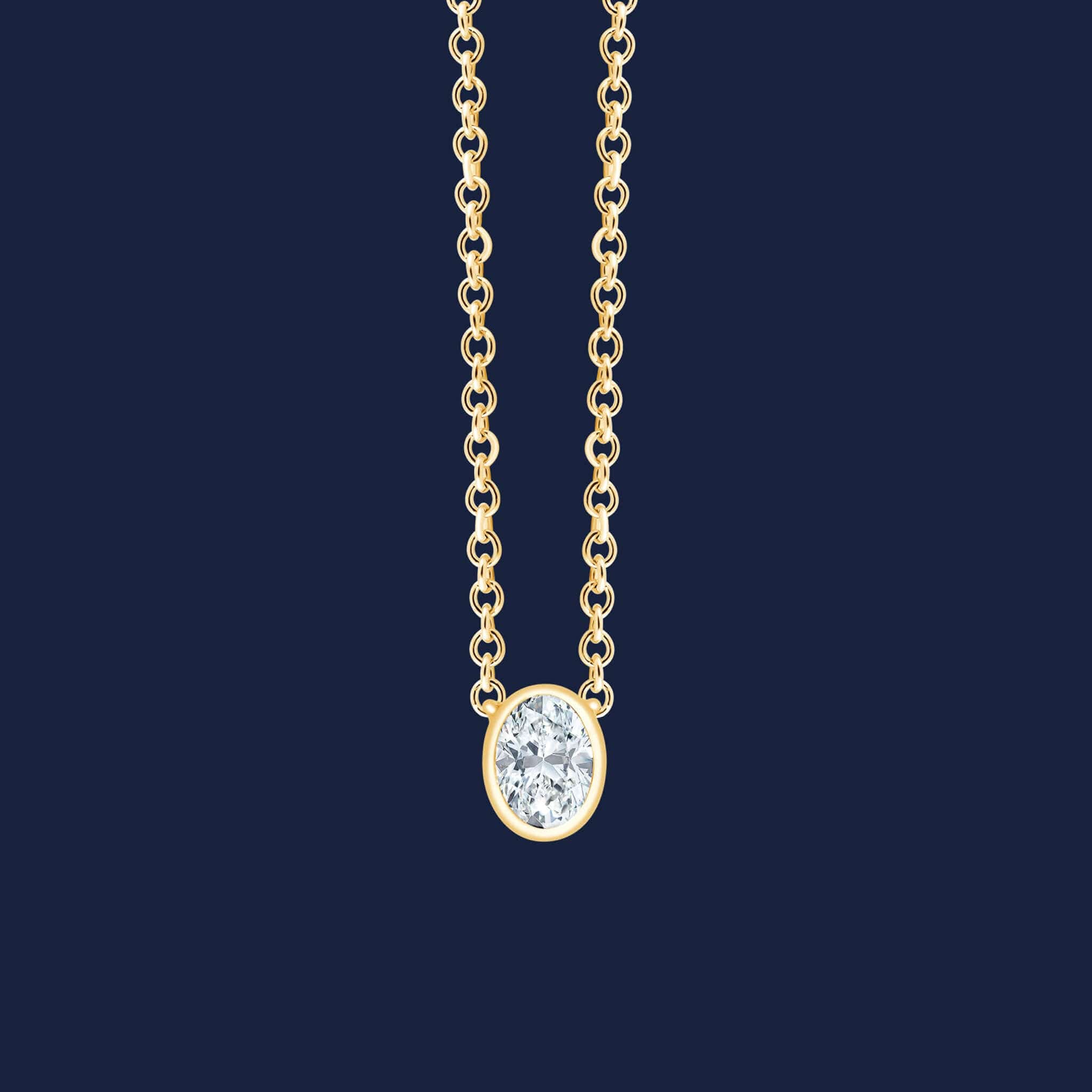 Image of Bezel Oval Kette