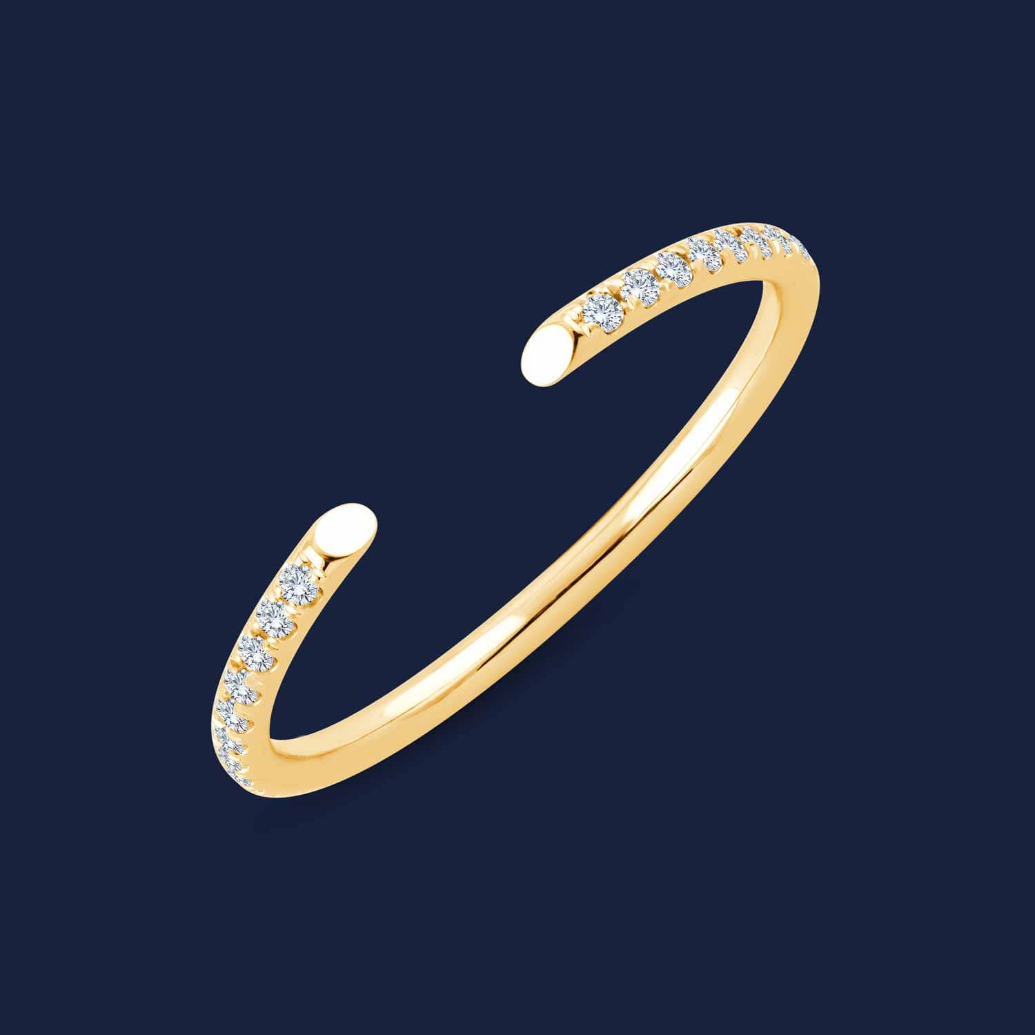 Image of Helix Open Diamond Ring