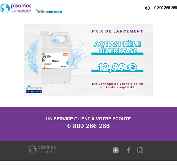 Prix de lancement : Préparez votre piscine à l'hiver !