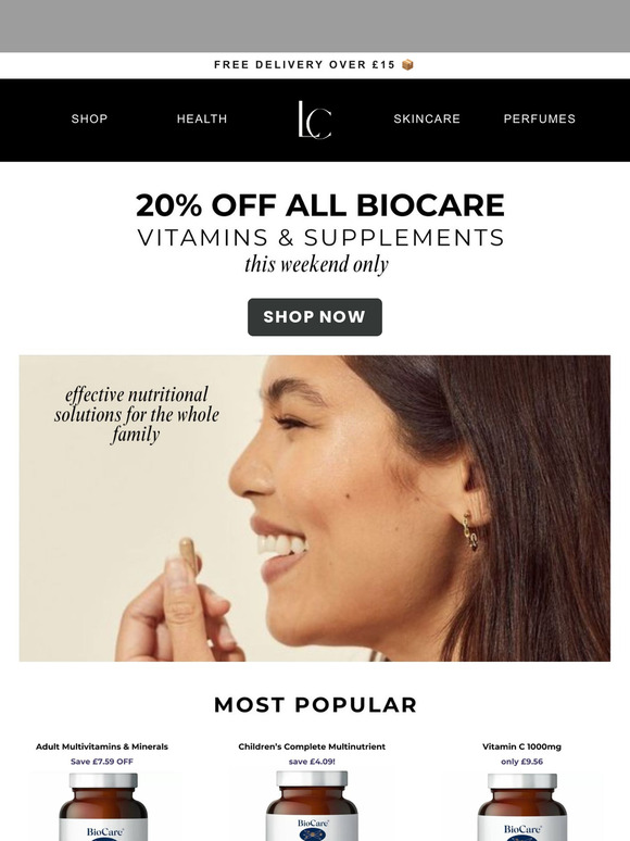 20% off everything this weekend! 💌
