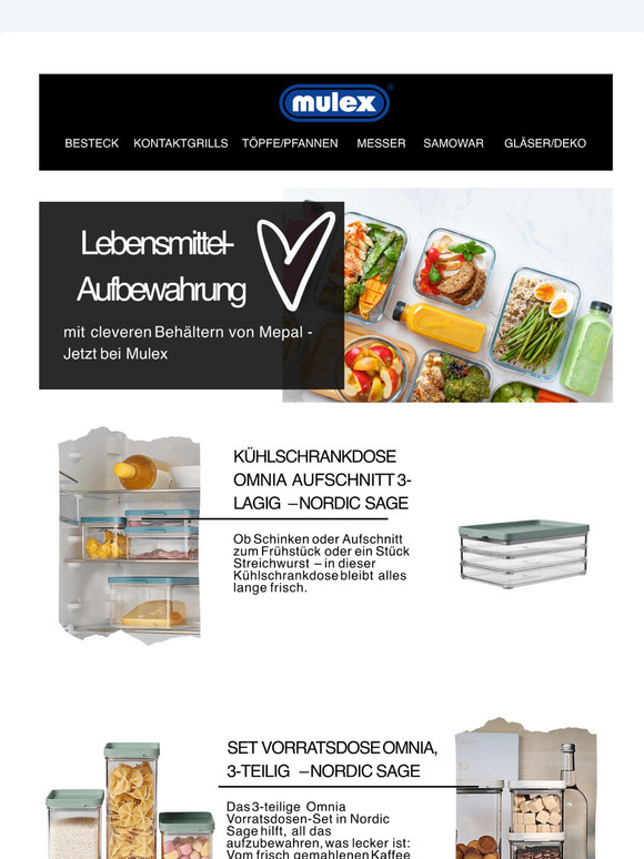 Nie war Frischhalten so stylish: Entdecke Mepal Aufbewahrung!
