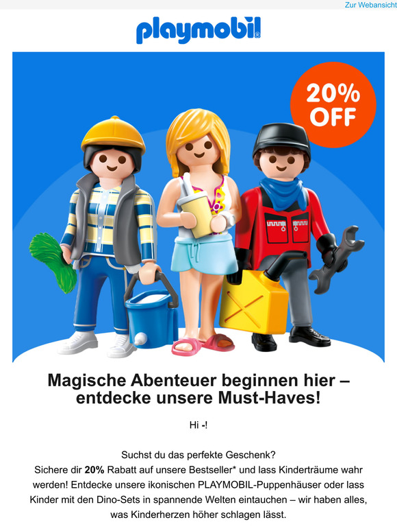 🎉 Deine Lieblings-PLAYMOBIL-Sets jetzt 20% günstiger!