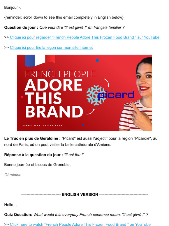 🇫🇷 Do you know this French brand? ❄️ [Weekly lesson]