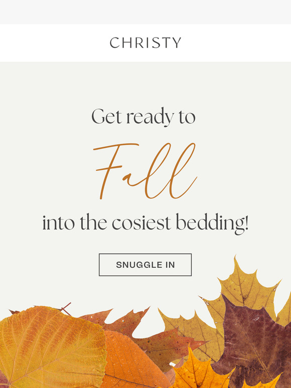 Hello Autumn! Discover Bedding Perfect for Chilly Nights