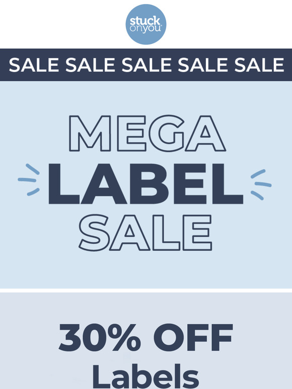 Hurry! Limited time offer: Up to 75% off personalized labels 🌟