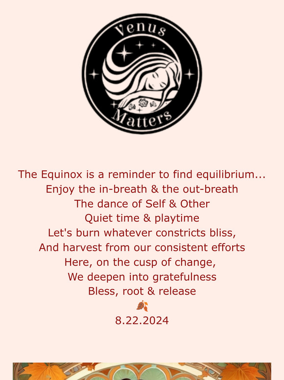 The Equinox is here 🍁 What are you harvesting?