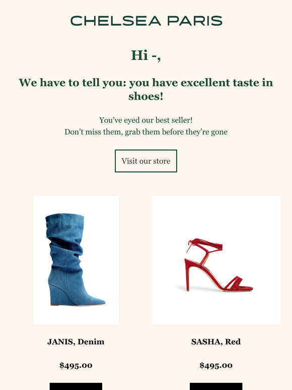 You have great taste on shoes