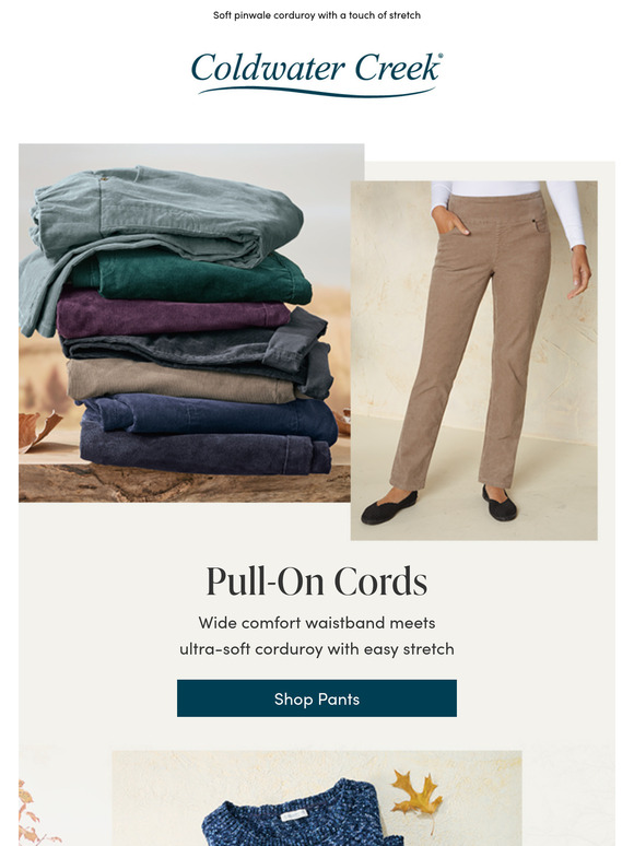 Coldwater Creek PullOn Comfort in the Colors of Fall Milled