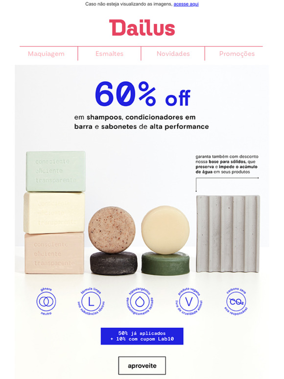 Aproveite Descontos Imperdíveis em Sabonetes, Shampoos e Condicionadores Sólidos! ﻿🌿