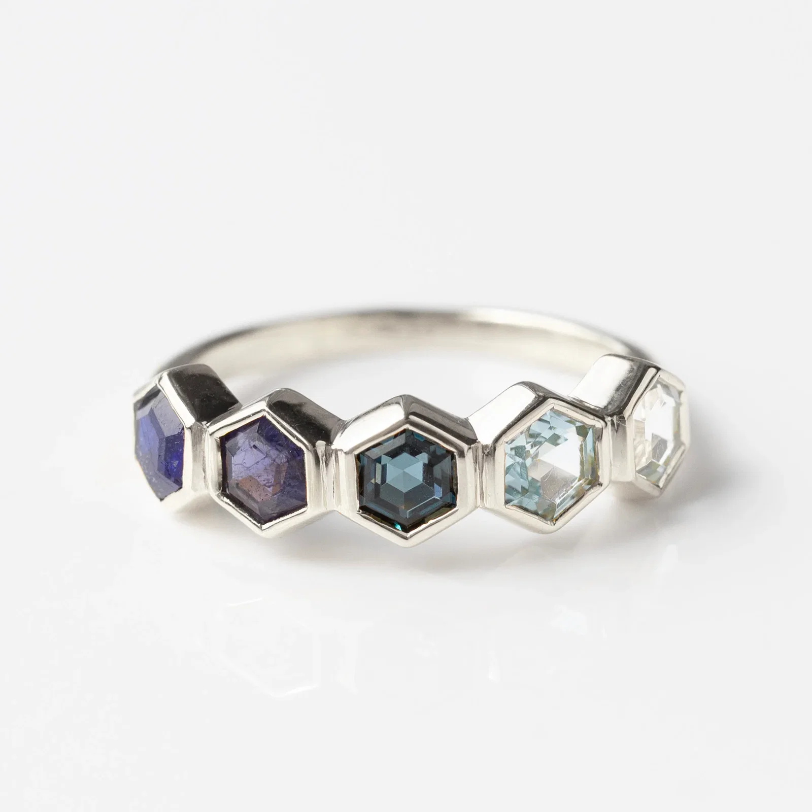 Image of Stevie Ombre Hexagon Ring