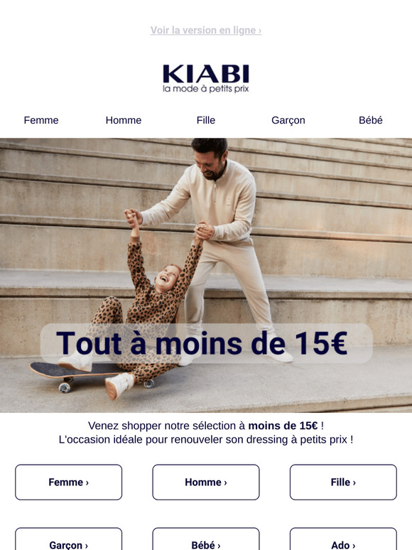 Tout à moins de 15€