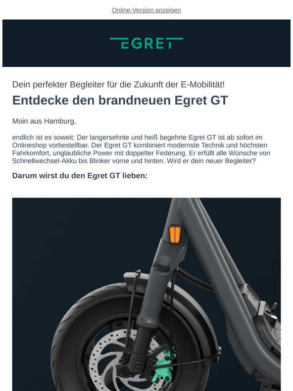 Ab sofort vorbestellbar: der Egret GT