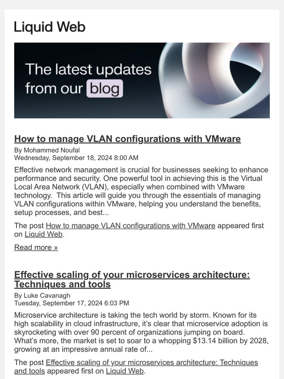 The Latest Content from the Liquid Web Blog