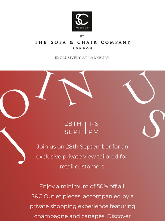 Join us for Our 50% off Retail Event