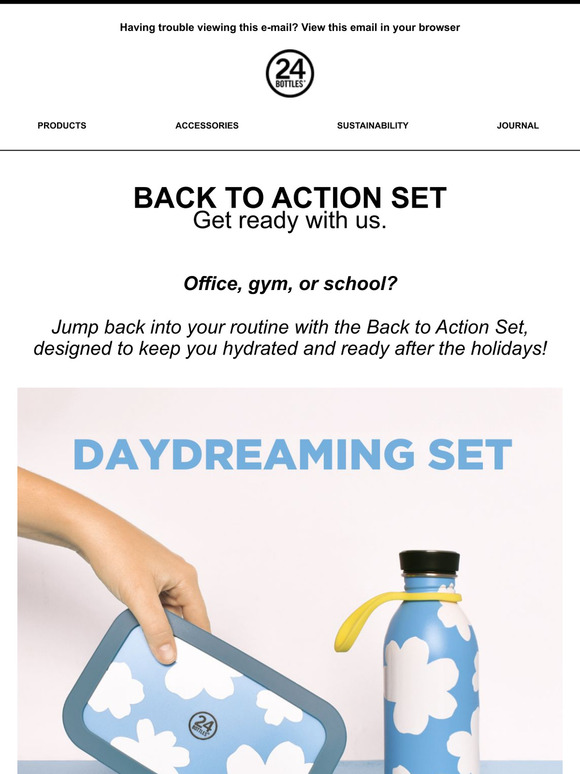 ⏰ Back To Action: get ready with us.
