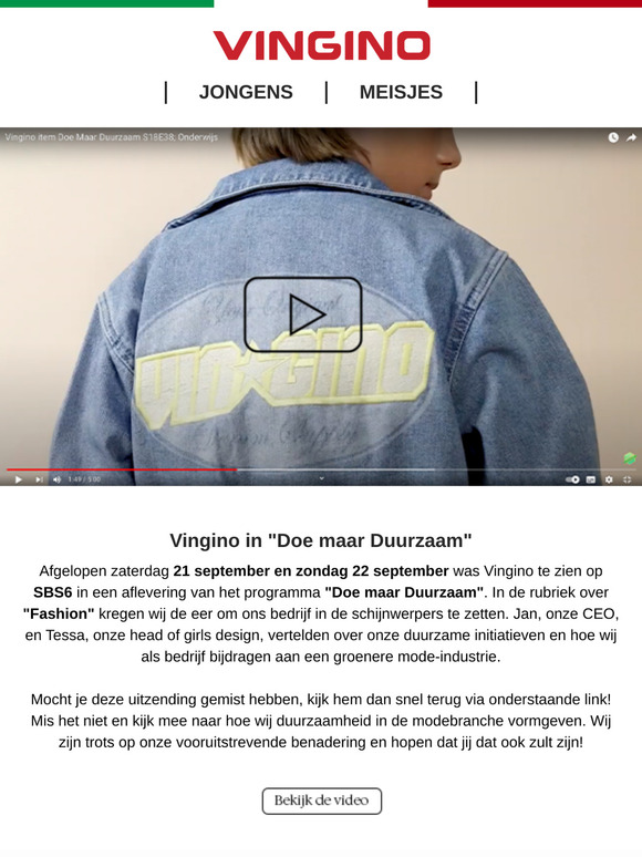 Vingino in "Doe maar Duurzaam"
