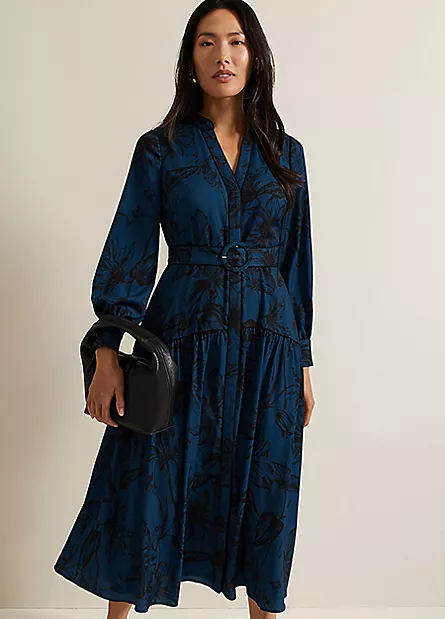 phase-eight-shakira-teal-floral-midaxi-dress