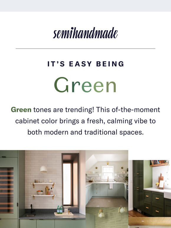 Kitchen Color Trend: G💚R🥬E🍃E🌲N🫒