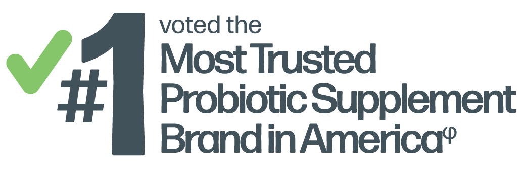 Voted #1 Most Trusted Probiotic brand in Americaφ