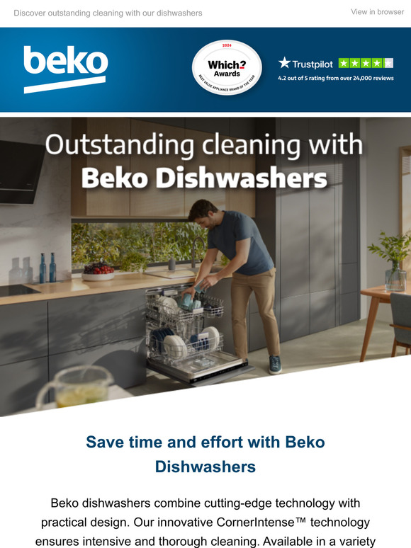 —, say goodbye 👋 to scrubbing with Beko dishwashers 🧼