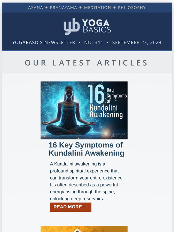 Yoga Basics News #311 • September 23, 2024