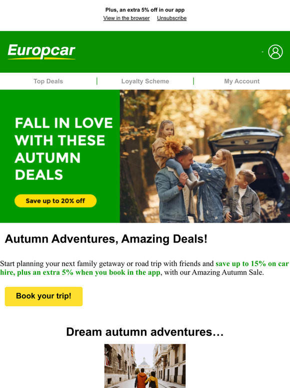 —, save on your next autumn adventure