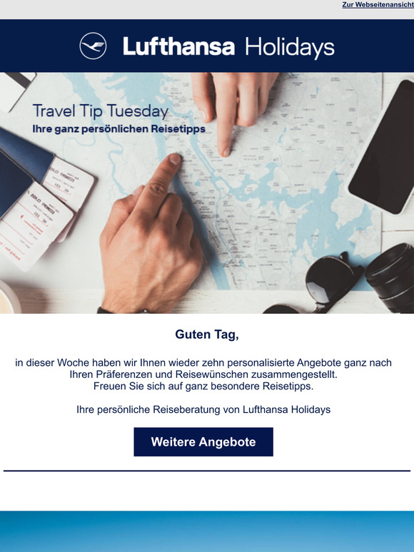 Travel Tip Tuesday – Ihre ganz persönlichen Reisetipps von Lufthansa Holidays
