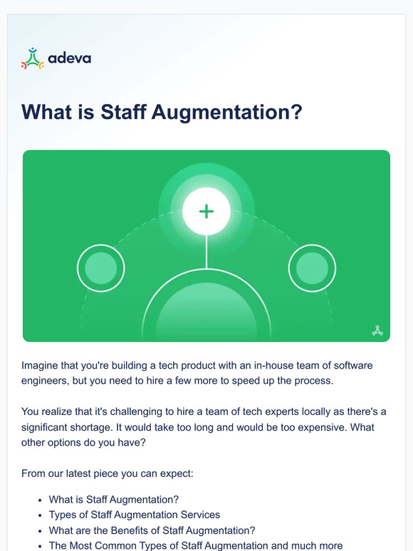 New: What is staff augmentation?