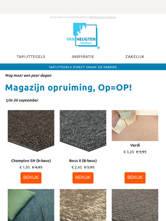 🚨 Nog een paar dagen.. Magazijn Opruiming