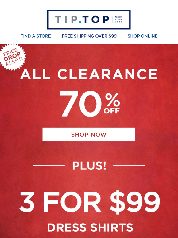 Tip Top Tailors Clearance Alert Styles Are Moving FAST Milled