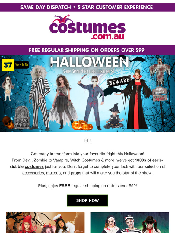 🧛‍♂️Get Your Spook On: Shop Hauntingly Good Halloween Costumes!