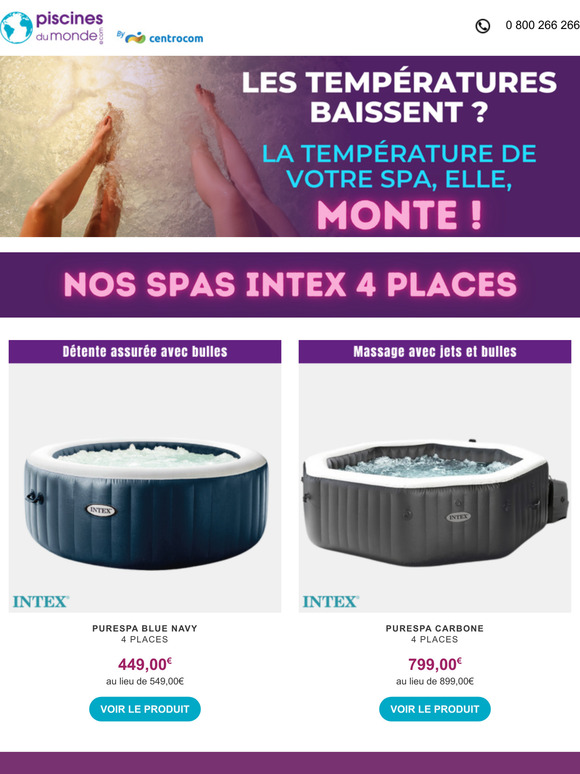 Les températures baissent ? La température de votre spa, elle, monte !