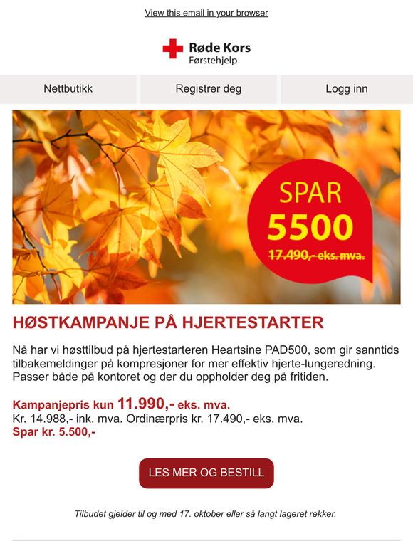 Høstkampanje på hjertestarter 🍁🍂