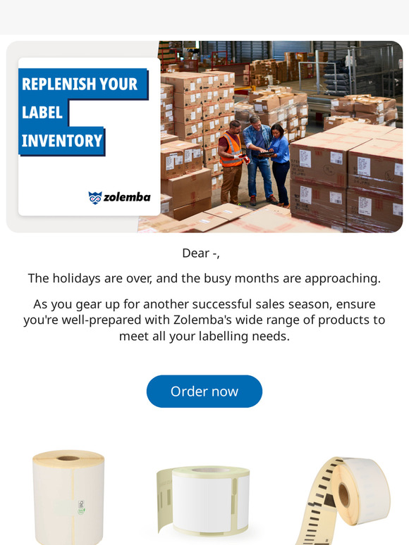 Replenish your label inventory