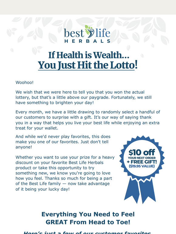 You Just Hit the Lotto!