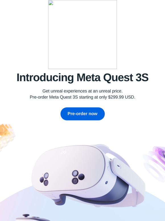 ✨ Dive into the magic. Pre-order Meta Quest 3S.