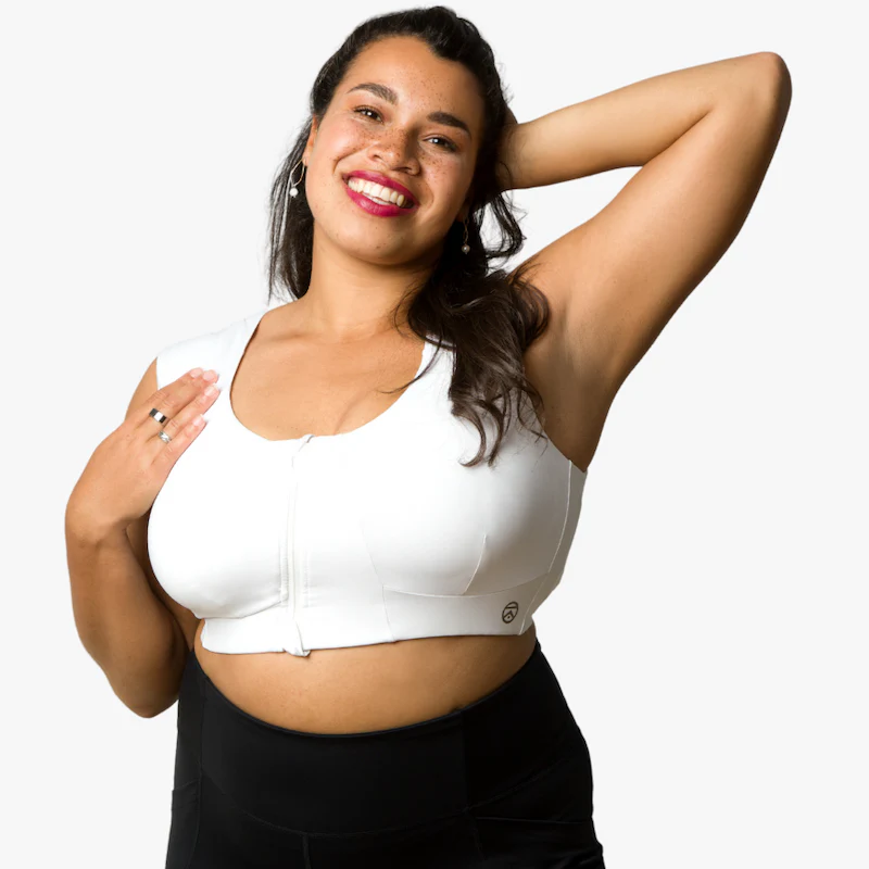 Image of Freedom II Zip Bra - Eco Jersey