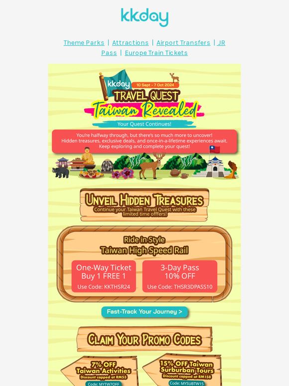 🇹🇼 ₱6,110 worth of savings on Taiwan Activities!