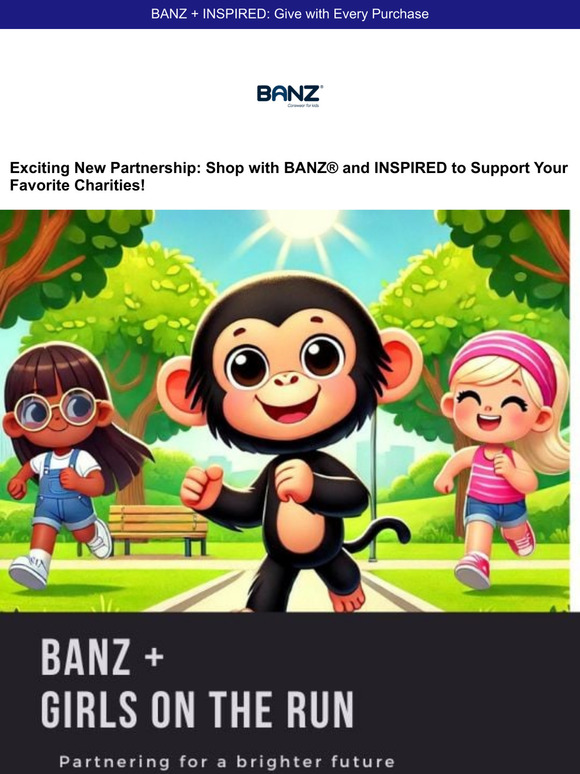 Tell us where to donate! BANZ + Inspired announcement